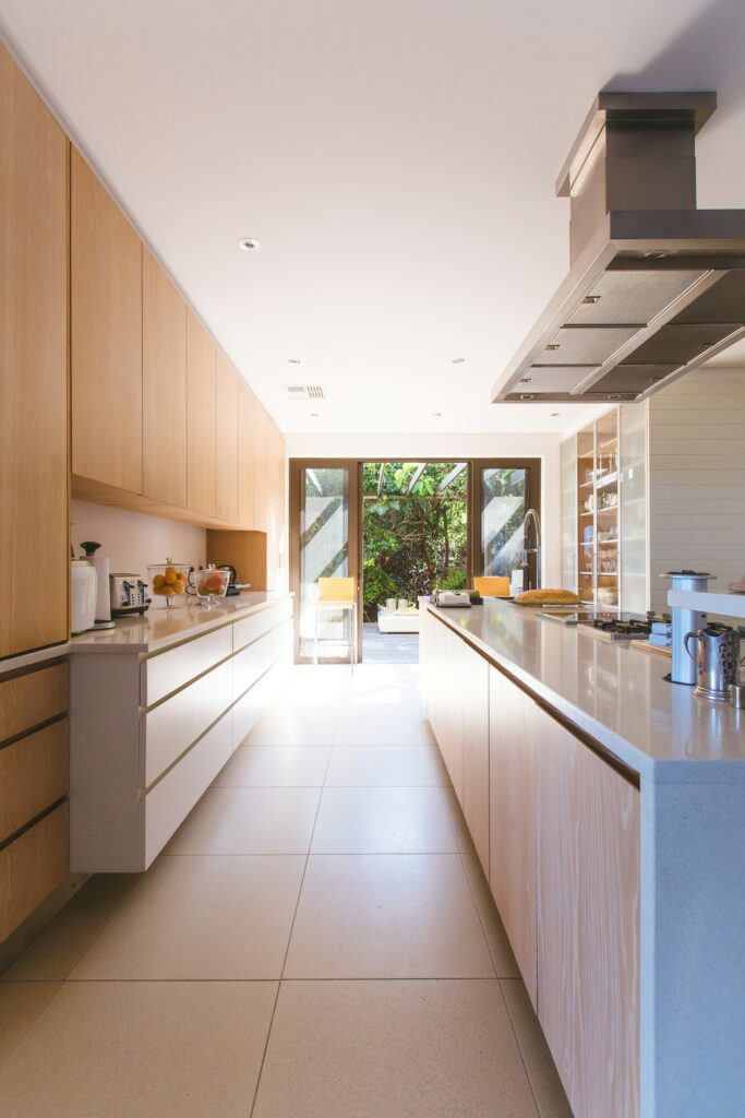 Rear extension project with glazed doors