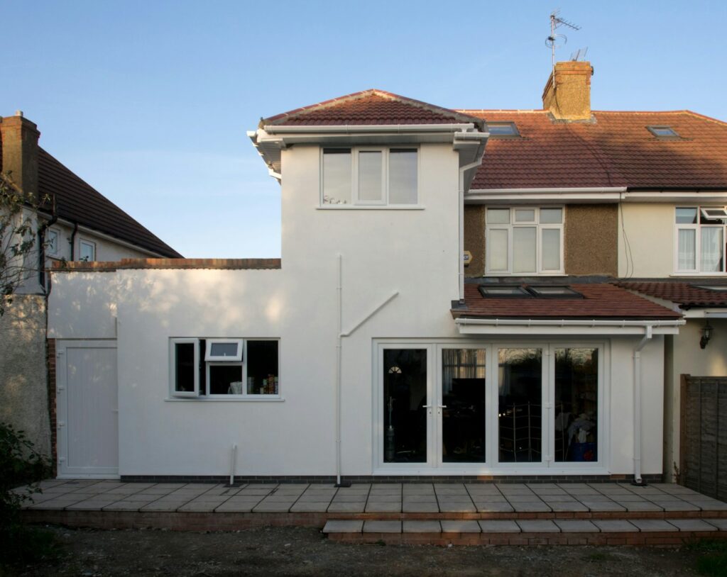Rear house extension